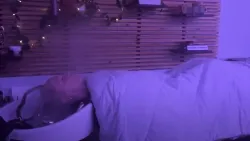 Yume Espoir head spa bed from Japan, reclines to lay flat with your head resting in a soft support in the shampoo sink.